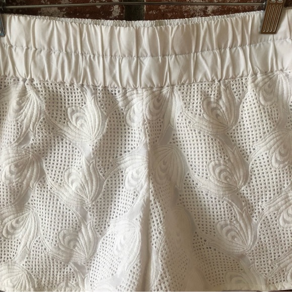 Derek Lam 10 Crosby Eyelet Textured Shorts - Picture 4 of 7